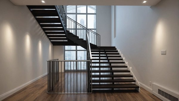 Escalier droit métallique sur mesure pour votre maison
